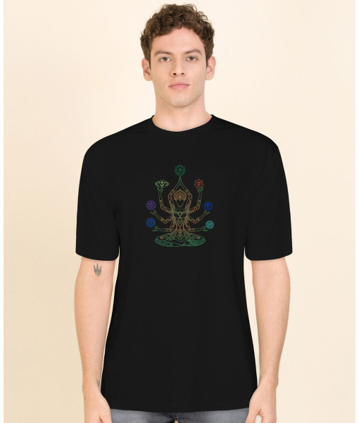 Yoga Chakras Printed T-Shirt