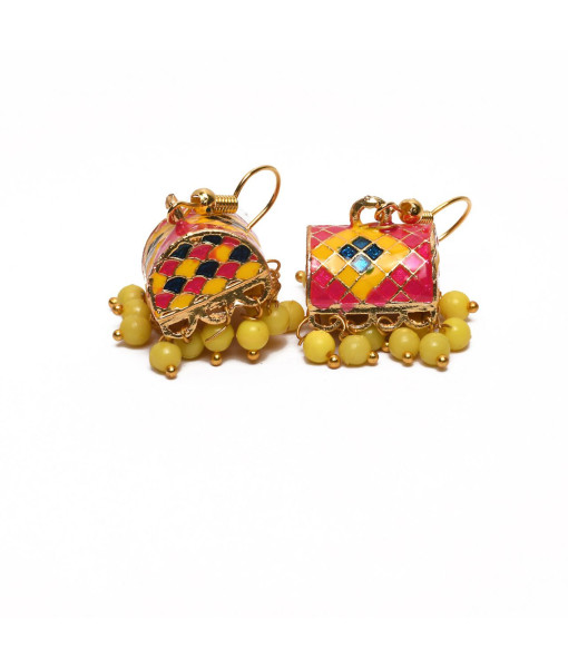 Elegant Meenakari Earrings - Traditional Indian Jewelry