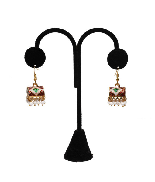 Elegant Meenakari Earrings - Traditional Indian Jewelry