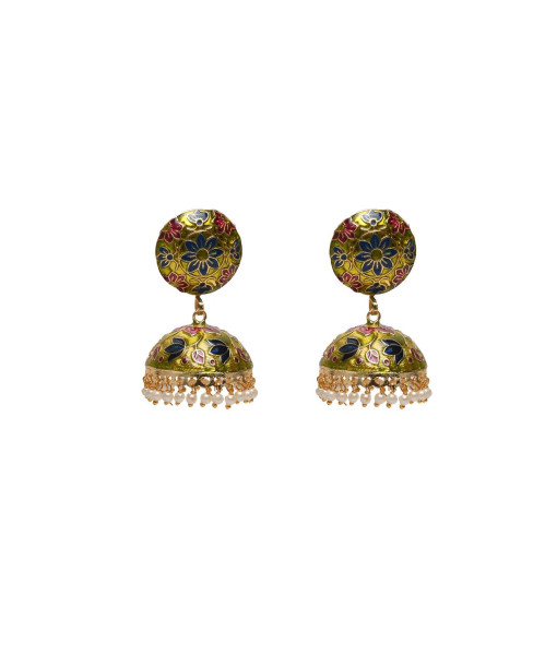 Vintage Imitation Jhumki Set - Traditional Handcrafted Jewelry | Sanaatani