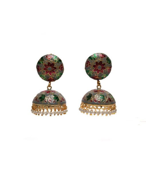Vintage Imitation Jhumki Set - Traditional Handcrafted Jewelry | Sanaatani