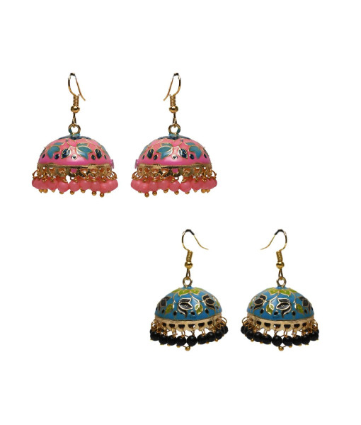 Traditional Imitation Jhumki Set - Handcrafted Jewelry