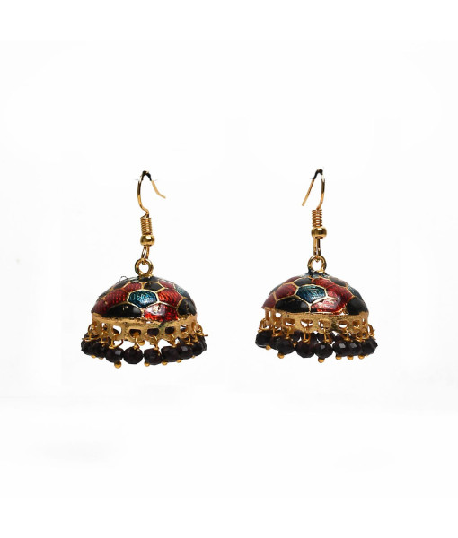 Vintage Imitation Jhumki Set - Traditional Handcrafted Jewelry | Sanaatani