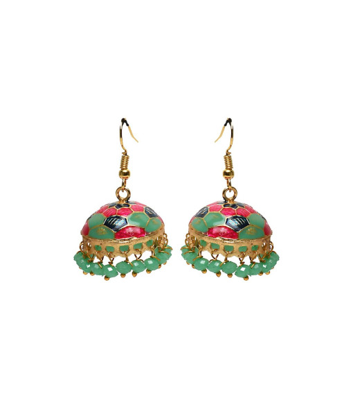 Vintage Imitation Jhumki Set - Traditional Handcrafted Jewelry | Sanaatani