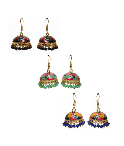 Vintage Imitation Jhumki Set - Traditional Handcrafted Jewelry | Sanaatani