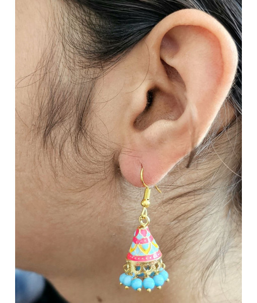 Traditional Imitation Jhumki Set - Handcrafted Jewelry