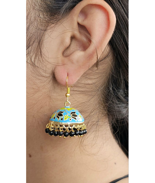 Traditional Imitation Jhumki Set - Handcrafted Jewelry