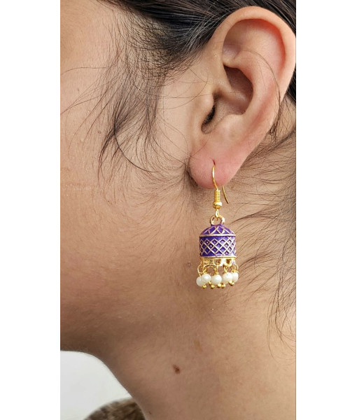 Traditional Imitation Jhumki Set - Handcrafted Jewelry