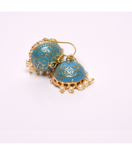 Colorful Thread Jhumka Earrings - Traditional Handcrafted Jewelry | Sanaatani