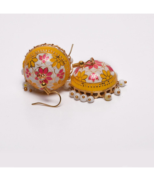 Kundan Jhumki Set – Traditional Indian Earrings
