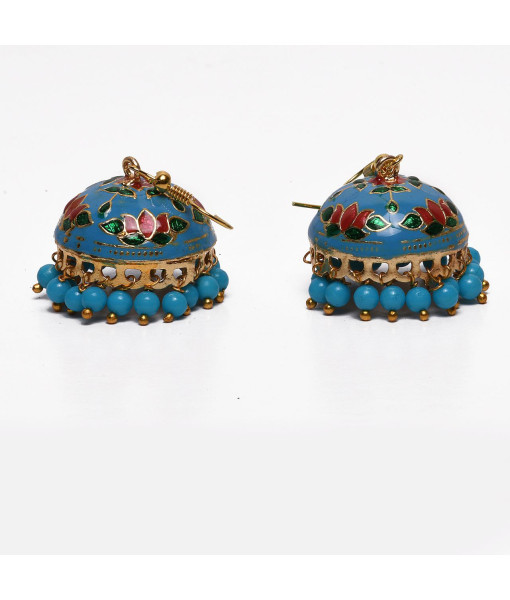 Traditional Imitation Jhumki Set - Handcrafted Jewelry