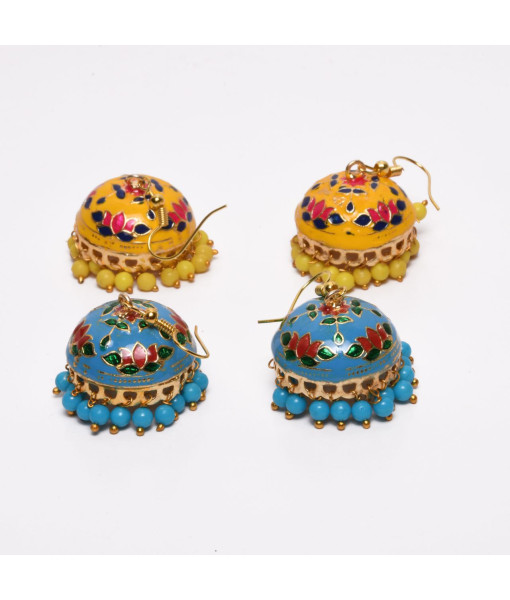 Traditional Imitation Jhumki Set - Handcrafted Jewelry