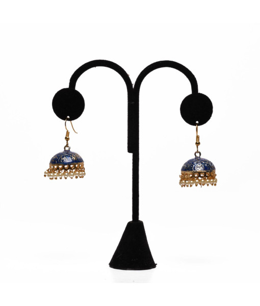 Pearl Kundan Jhumki Set – Wedding Earrings for Women