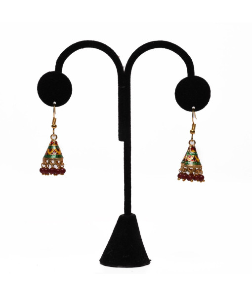 Traditional Imitation Jhumki Set - Handcrafted Jewelry