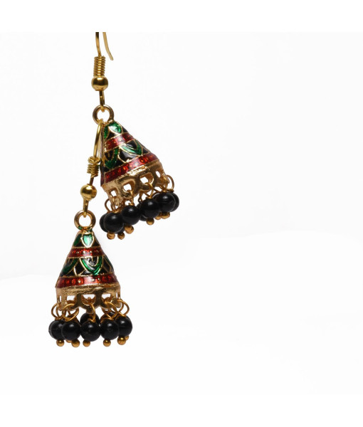 Traditional Imitation Jhumki Set - Handcrafted Jewelry