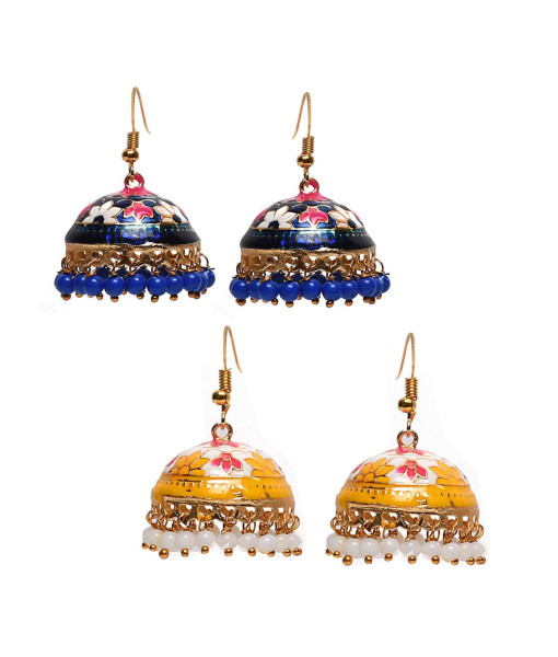 Kundan Jhumki Set – Traditional Indian Earrings