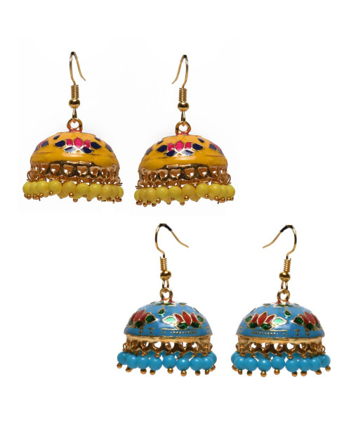Traditional Imitation Jhumki Set - Handcrafted Jewelry
