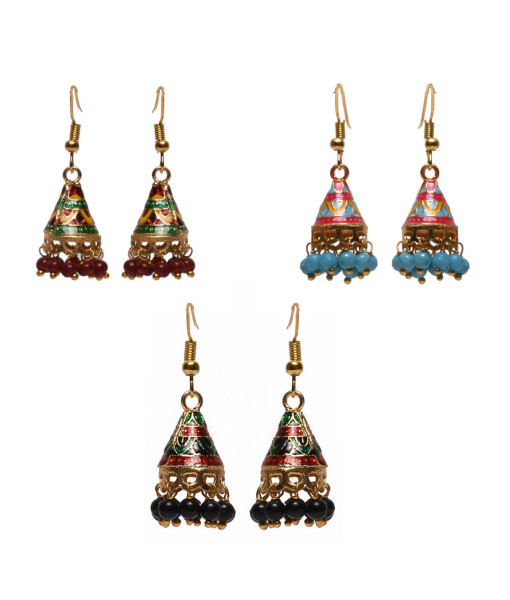 Traditional Imitation Jhumki Set - Handcrafted Jewelry