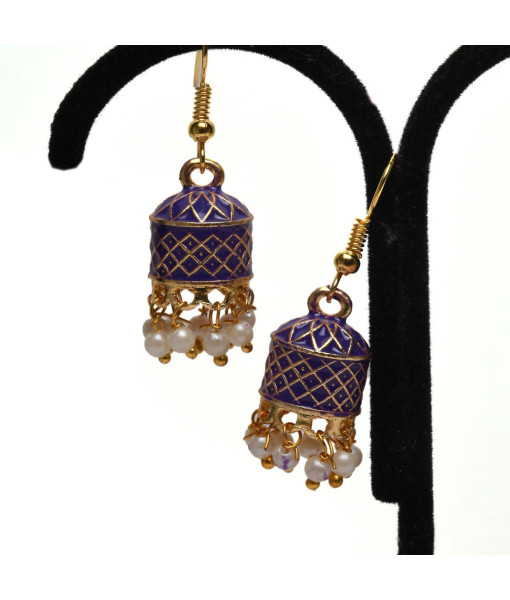 Traditional Imitation Jhumki Set - Handcrafted Jewelry