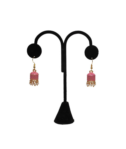 Traditional Imitation Jhumki Set - Handcrafted Jewelry