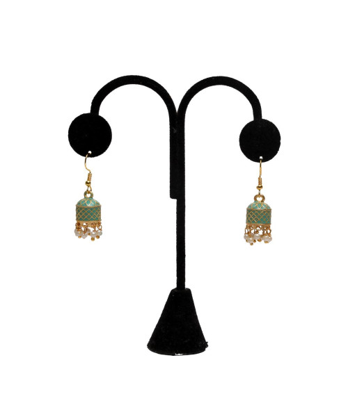 Traditional Imitation Jhumki Set - Handcrafted Jewelry