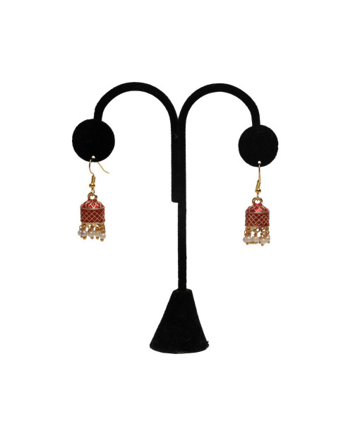 Traditional Imitation Jhumki Set - Handcrafted Jewelry