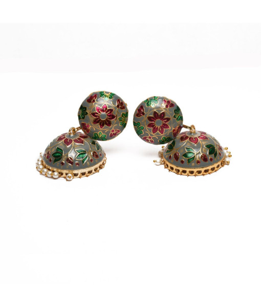 Vintage Imitation Jhumki Set - Traditional Handcrafted Jewelry | Sanaatani