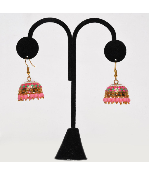 Elegant Meenakari Earrings Jhumki Set – Traditional Indian Jewelry | Sanaatani.in