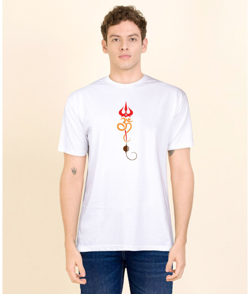Trishul Print T-Shirt