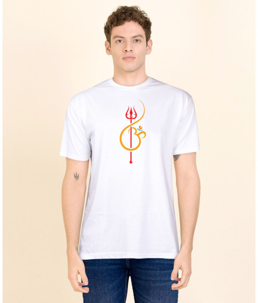 Trishul Print T-Shirt