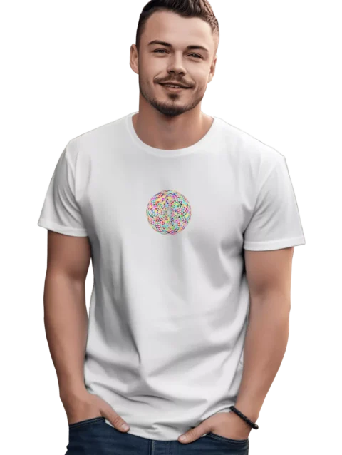Zen Mandala Printed T-Shirt - Peaceful Meditation Art | Sanaatani