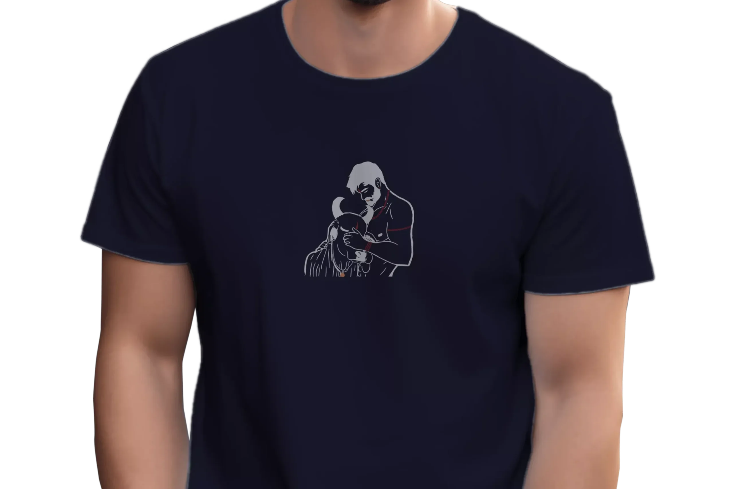 Nandi And Mahadev Print T-Shirt - Image 16