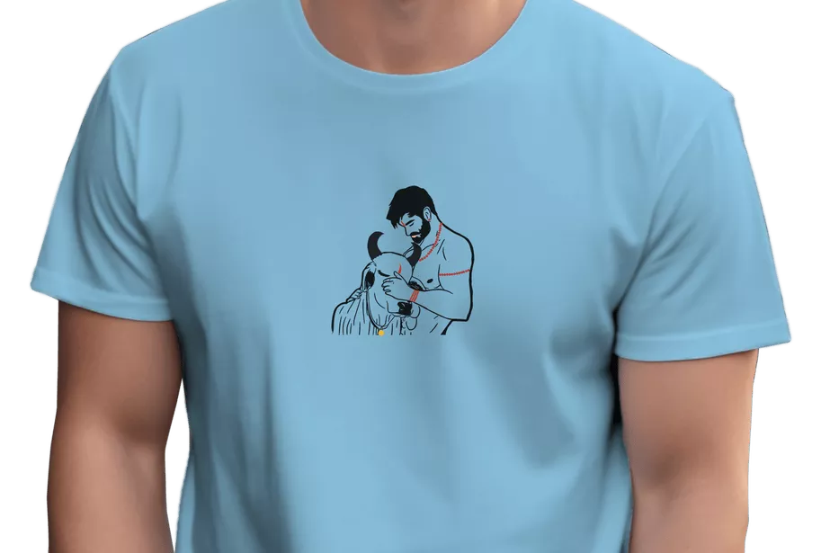 Nandi And Mahadev Print T-Shirt - Image 13