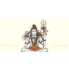 Detailed image of Lord Shiva's form, showcasing the symbolism of the trident, crescent moon, and third eye.