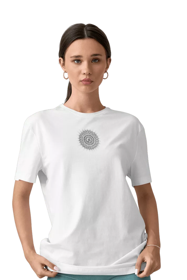 Om Print T-Shirt - Image 2