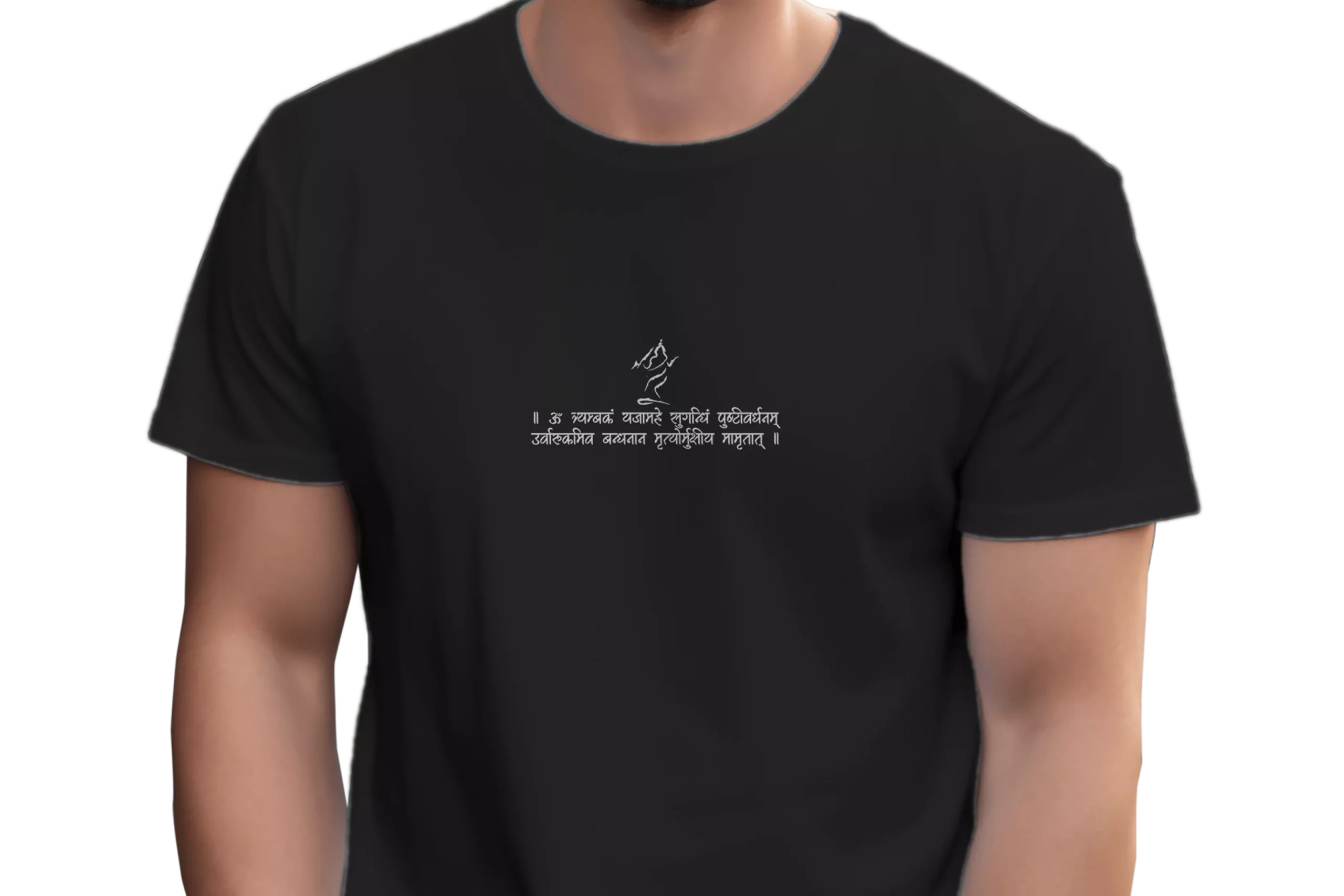 Mrityunjay Mantra Print T-Shirt - Image 23