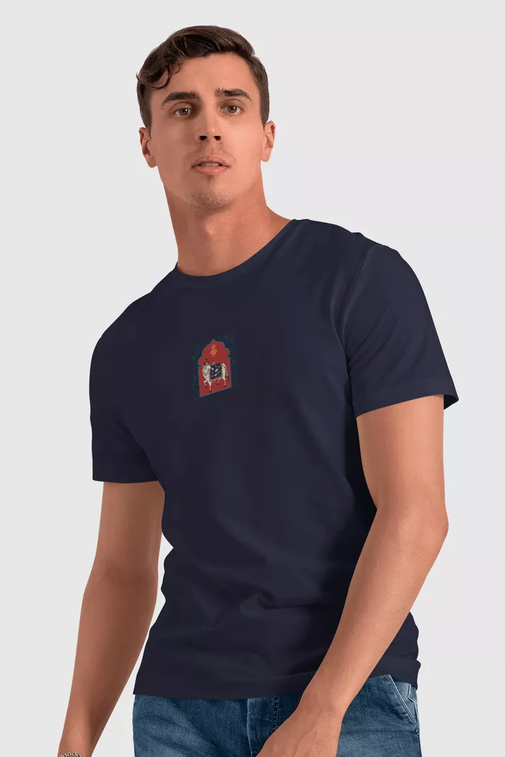 Cow Pichhwai Print T-Shirt - Image 29