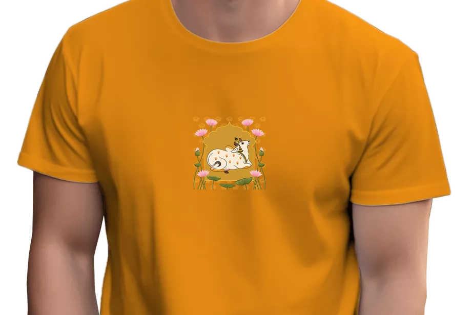 Cow Pichhwai Print T-Shirt - Image 24