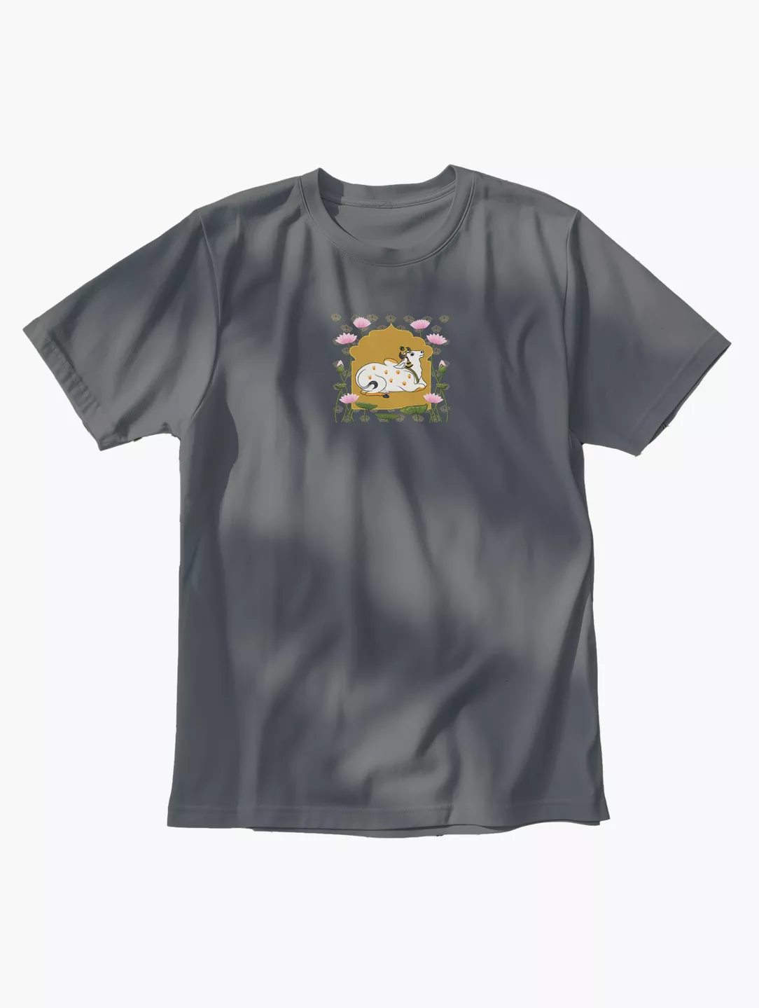 Cow Pichhwai Print T-Shirt - Image 19
