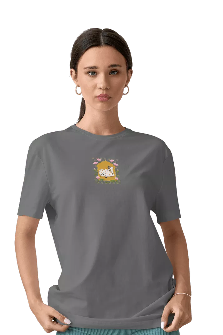 Cow Pichhwai Print T-Shirt - Image 18