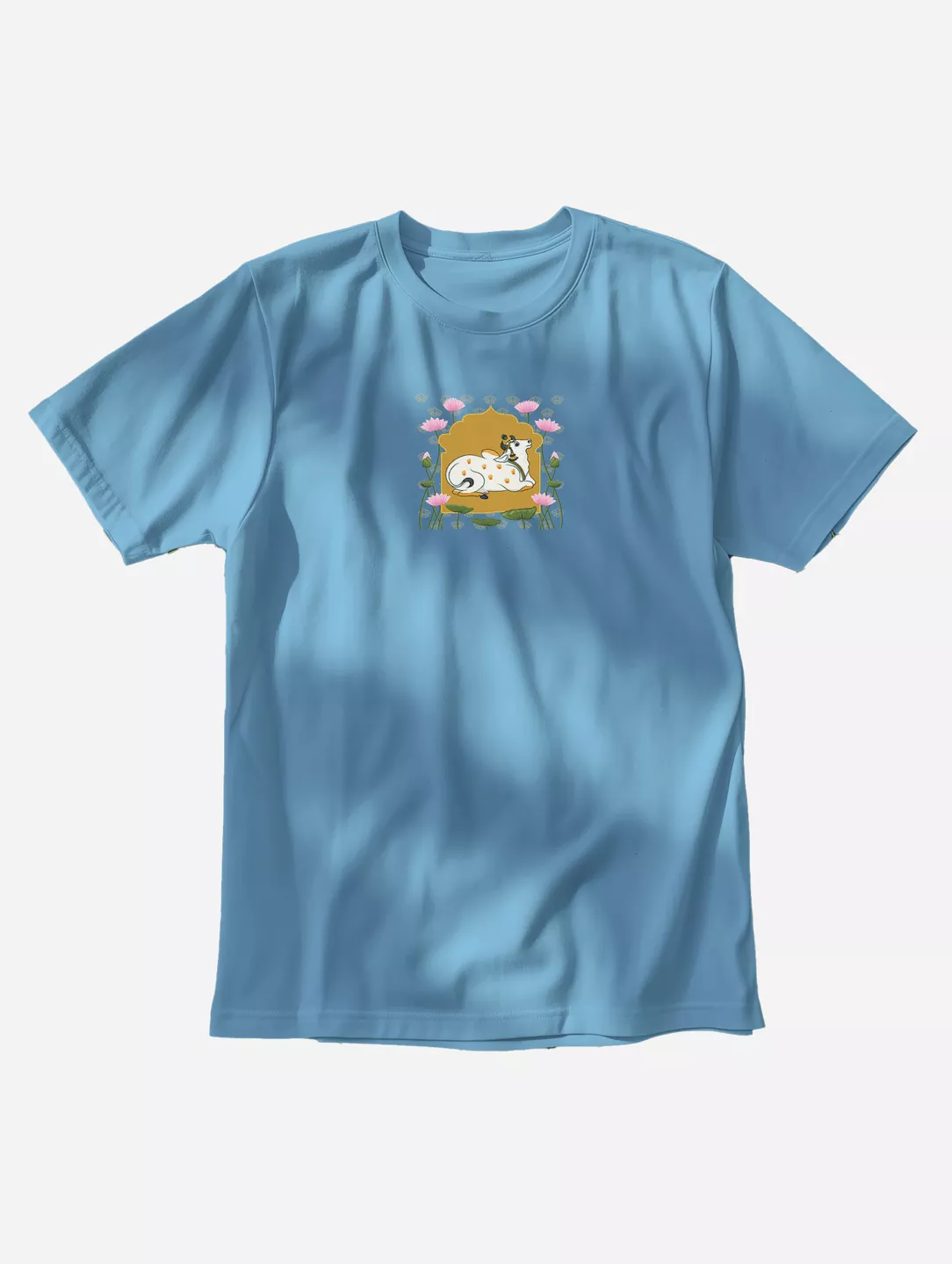 Cow Pichhwai Print T-Shirt - Image 7