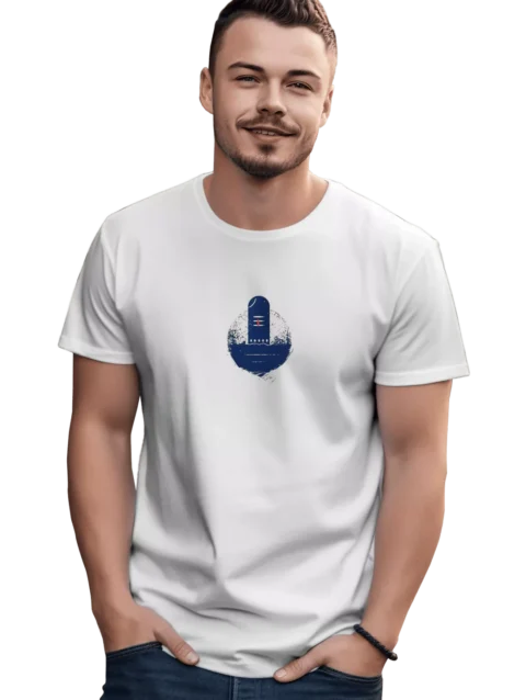 Shivlingam Print T-Shirt - Sacred Symbol of Shiva | Sanaatani