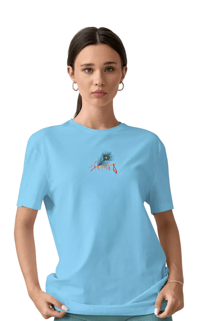 Shree Radhe Morpankh print T-Shirt - Image 25