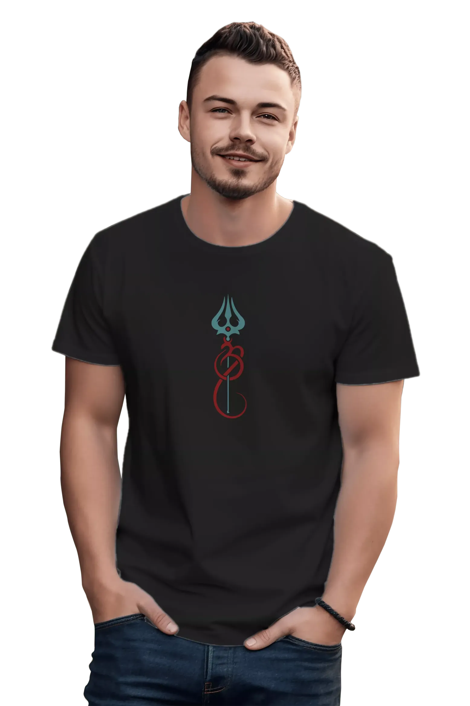 Trishul Print T-Shirt - Image 18