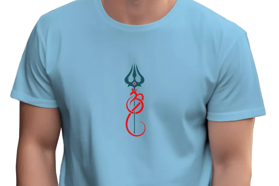 Trishul Print T-Shirt - Image 9