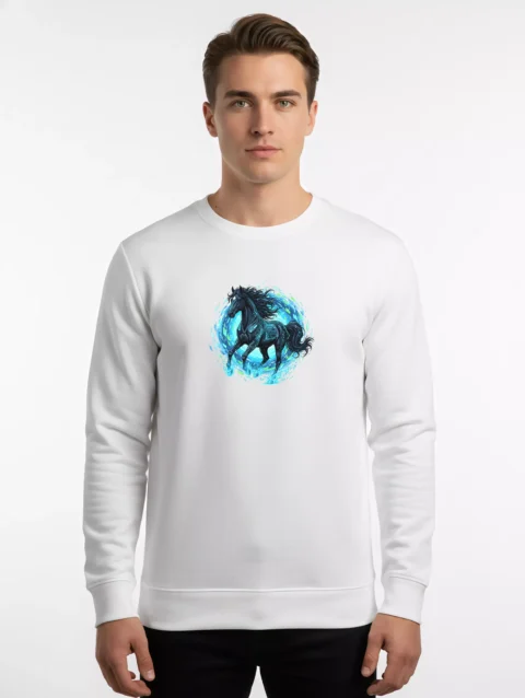 Marwari Horse Graphics Sweatshirt - Rajasthan Heritage | Sanaatani