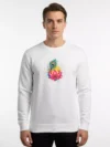 Kamal Morpankh Printed Crewneck Sweatshirt - Krishna Symbol | Sanaatani